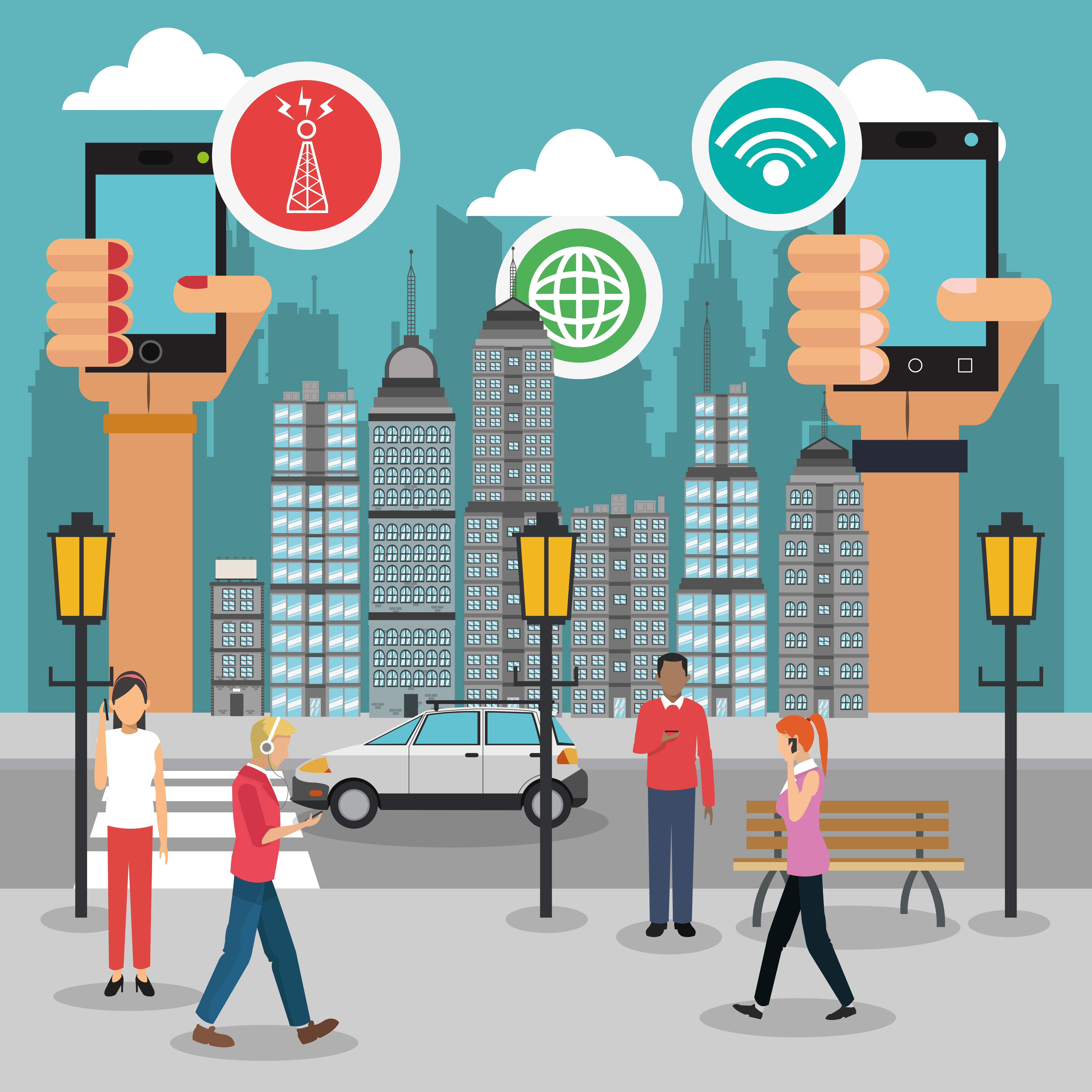 Smart City Design Smart city concept with icon design, vector illustration 10 eps graphic.